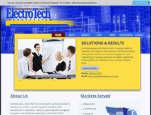 Tablet Screenshot of electrotech-inc.com